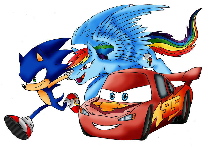 sonic and lightning mcqueen