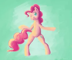 Size: 1280x1059 | Tagged: safe, artist:amnestie, banned from derpibooru, deleted from derpibooru, derpibooru import, pinkie pie, pony, bipedal, heart, simple background, solo