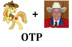 Size: 623x407 | Tagged: safe, banned from derpibooru, deleted from derpibooru, derpibooru import, braeburn, all the way through, cowboy hat, everypony's gay for braeburn, exploitable meme, fred phelps, gay, hat, homophobia, irony, male, meme, otp, shipping, stetson, westboro baptist church