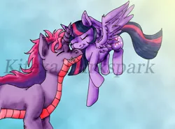 Size: 800x593 | Tagged: safe, banned from derpibooru, deleted from derpibooru, derpibooru import, spike, twilight sparkle, twilight sparkle (alicorn), oc, alicorn, dracony, dragon, hybrid, pony, female, male, offspring, older, shipping, straight, twispike