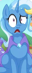 Size: 255x572 | Tagged: safe, artist:bbmbbf, banned from derpibooru, deleted from derpibooru, derpibooru import, applejack, trixie, comic:lending a helping hoof, equestria untamed, comic, faic, palcomix, reaction image