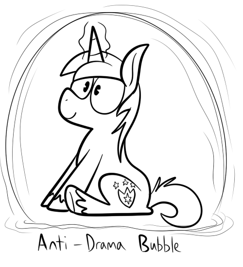 Size: 500x550 | Tagged: safe, artist:karpet-shark, banned from derpibooru, deleted from derpibooru, derpibooru import, shining armor, anti-drama bubble, down with molestia, drama, magic, monochrome, sitting, smiling, solo, text