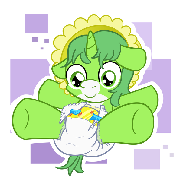 Size: 1518x1506 | Tagged: questionable, artist:vitriolink, banned from derpibooru, deleted from derpibooru, derpibooru import, oc, oc:blaze heart, unofficial characters only, bonnet, cute, cutie mark diapers, diaper, diaper fetish, female, fetish, filly, image, png, poofy diaper, solo