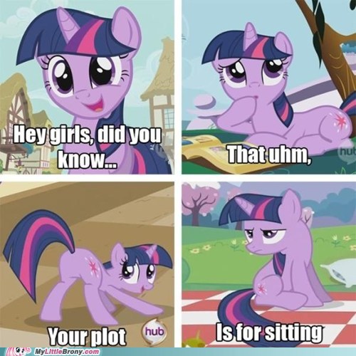 Size: 500x500 | Tagged: safe, banned from derpibooru, deleted from derpibooru, derpibooru import, edit, edited screencap, screencap, twilight sparkle, butt, caption, comic, plot