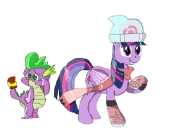 Size: 2602x1884 | Tagged: safe, artist:applelight limited, banned from derpibooru, deleted from derpibooru, derpibooru import, spike, twilight sparkle, twilight sparkle (alicorn), alicorn, charmander, pony, crossover, dawn (pokémon), female, magdalena krylik, mare, pokémon, polish, simple background, transparent background, voice actor joke