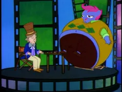 Size: 400x300 | Tagged: safe, banned from derpibooru, deleted from derpibooru, derpibooru import, scootaloo, blueberry inflation, chickun, exploitable meme, faic, forced meme, image, inflation, jay sherman, jpeg, meme, the critic, violet beauregarde, willy wonka, willy wonka and the chocolate factory