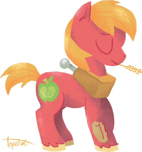 Size: 746x800 | Tagged: safe, artist:ponyshot, banned from derpibooru, deleted from derpibooru, derpibooru import, big macintosh, earth pony, pony, cute, macabetes, male, simple background, solo, stallion, straw in mouth, transparent background