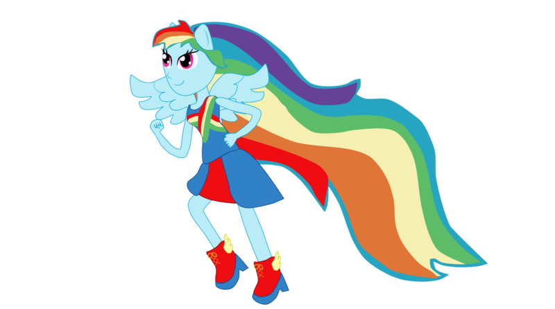 Size: 1744x972 | Tagged: safe, artist:milliezone, banned from derpibooru, deleted from derpibooru, derpibooru import, rainbow dash, human, equestria girls, humanized, solo