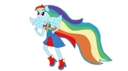 Size: 1744x972 | Tagged: safe, artist:milliezone, banned from derpibooru, deleted from derpibooru, derpibooru import, rainbow dash, human, equestria girls, humanized, solo