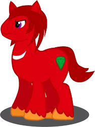 Size: 11225x14959 | Tagged: safe, artist:mysticalfiregirl, artist:the-red-thunder, banned from derpibooru, deleted from derpibooru, derpibooru import, ponified, pony, absurd resolution, knuckles the echidna, simple background, solo, sonic the hedgehog (series), transparent background, vector