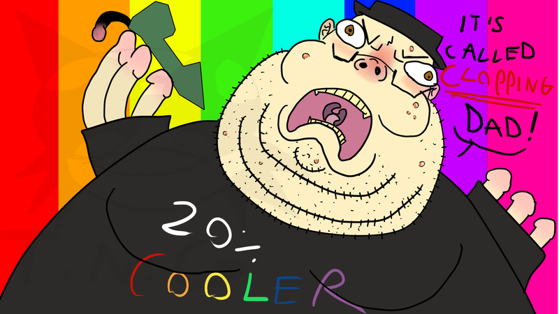 Size: 1920x1080 | Tagged: explicit, artist:thatnoodleguy, banned from derpibooru, deleted from derpibooru, derpibooru import, 1000 hours in ms paint, brony, drama bait, fedora, hat, image, neckbeard, png, troll