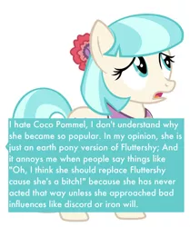 Size: 814x975 | Tagged: safe, banned from derpibooru, deleted from derpibooru, derpibooru import, coco pommel, confession, pony confession, solo