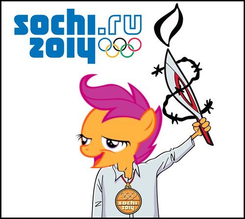 Size: 500x448 | Tagged: safe, banned from derpibooru, deleted from derpibooru, derpibooru import, scootaloo, chickun, exploitable meme, faic, forced meme, meme, olympics, sochi 2014