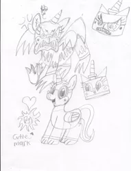 Size: 781x1022 | Tagged: safe, artist:toon-n-crossover, banned from derpibooru, deleted from derpibooru, derpibooru import, ponified, alicorn, hybrid, pony, cutie mark, fanart, feline, kitten, lego, monochrome, the lego movie, unikitty