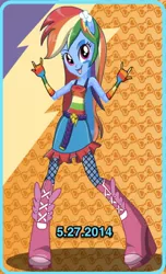 Size: 584x960 | Tagged: safe, banned from derpibooru, deleted from derpibooru, derpibooru import, rainbow dash, equestria girls, rainbow rocks, devil horns, dressup, fall formal, solo, starsue