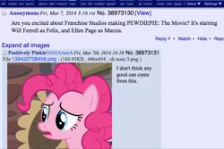 Size: 960x640 | Tagged: safe, banned from derpibooru, deleted from derpibooru, derpibooru import, pinkie pie, pewdiepie, ponychan, text