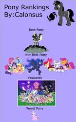 Size: 1200x1920 | Tagged: safe, banned from derpibooru, deleted from derpibooru, derpibooru import, apple bloom, applejack, derpy hooves, diamond tiara, fluttershy, pinkie pie, rainbow dash, rarity, scootaloo, spike, sweetie belle, twilight sparkle, oc, alicorn, pony creator, alicorn oc, best pony, cutie mark crusaders, doctor who, everypony, group shot, horn, mane seven, mane six, op claims to have an opinion, peasant, wings, worst pony, wut is an opinion?