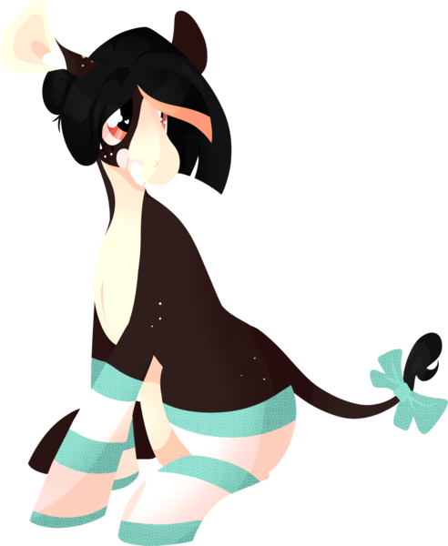 Size: 2042x2489 | Tagged: safe, artist:feebu, banned from derpibooru, deleted from derpibooru, derpibooru import, oc, unofficial characters only, donkey, clothes, feebu, socks, solo