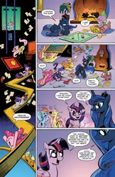 Size: 1400x2154 | Tagged: safe, banned from derpibooru, deleted from derpibooru, derpibooru import, idw, applejack, fluttershy, pinkie pie, princess luna, rainbow dash, rarity, spike, twilight sparkle, alicorn, spoiler:comic, spoiler:comic17, twilight sparkle (alicorn)