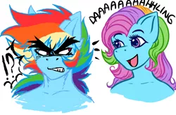 Size: 700x458 | Tagged: safe, artist:toxicscootaloo, banned from derpibooru, deleted from derpibooru, derpibooru import, rainbow dash, rainbow dash (g3), anthro, badass, darling, eyebrows, g3, gar, get, getter robo, gif party, glare, gritted teeth, index get, nagare ryoma, open mouth, rainbow blitz, rainbow dash always dresses in style, rule 63, simple background, smiling, surprised, white background, x00000 milestone