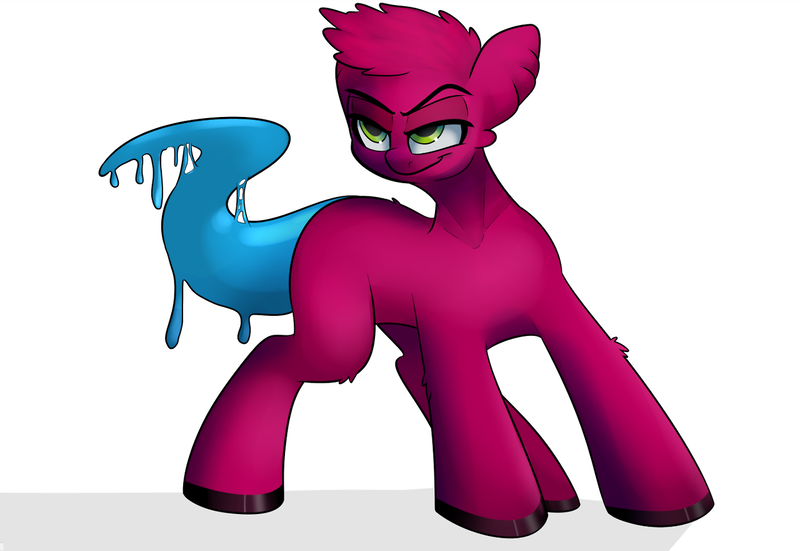 Size: 1280x881 | Tagged: safe, artist:extradan, banned from derpibooru, deleted from derpibooru, derpibooru import, kelpie, original species, augmented tail, barely pony related, blank flank, solo