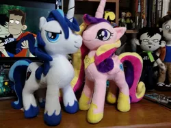 Size: 851x638 | Tagged: safe, banned from derpibooru, deleted from derpibooru, derpibooru import, princess cadance, shining armor, chris, dan, dan vs, photo, plushie