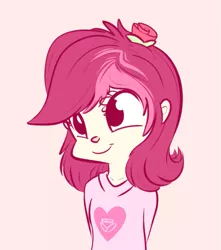 Size: 681x772 | Tagged: safe, artist:handsockz, banned from derpibooru, deleted from derpibooru, derpibooru import, roseluck, human, flower, humanized, rose, solo