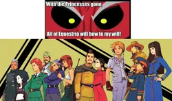 Size: 1000x586 | Tagged: safe, banned from derpibooru, deleted from derpibooru, derpibooru import, lord tirek, bird, eagle, advance wars, advance wars 2, black hole, blue moon, colin, exploitable meme, green earth, grit, hawke, jake the dog, javier, jess, kanbei, lash, meme, orange star, sami, sasha, sonja, tirek vs everyone meme, yellow comet