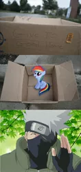 Size: 1320x2788 | Tagged: safe, banned from derpibooru, deleted from derpibooru, derpibooru import, fanfic:my little dashie, dashie meme, exploitable meme, good people finding dash meme, hatake kakashi, meme, naruto, obligatory pony