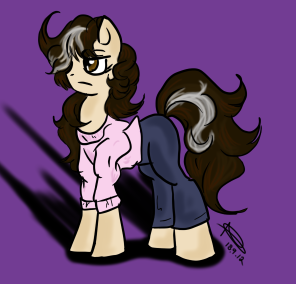 Size: 592x568 | Tagged: safe, artist:pyrodarknessanny, banned from derpibooru, deleted from derpibooru, derpibooru import, ponified, pony, clothes, nancy holbrook, nancy thompson, nightmare on elm street, solo