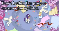 Size: 500x263 | Tagged: safe, banned from derpibooru, deleted from derpibooru, derpibooru import, rarity, bronyetiquette, caption, image macro, meta, text