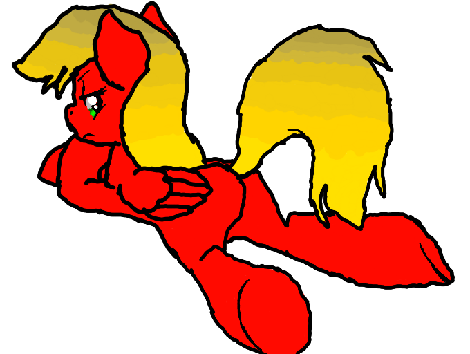 Size: 680x512 | Tagged: suggestive, artist:ajin, artist:h0rnycorn, banned from derpibooru, deleted from derpibooru, derpibooru import, oc, oc:tro-flyer, unofficial characters only, pegasus, 1000 hours in ms paint, female, frown, hooves, mare, prone, solo, solo female, spreading, spread legs, trace, unamused