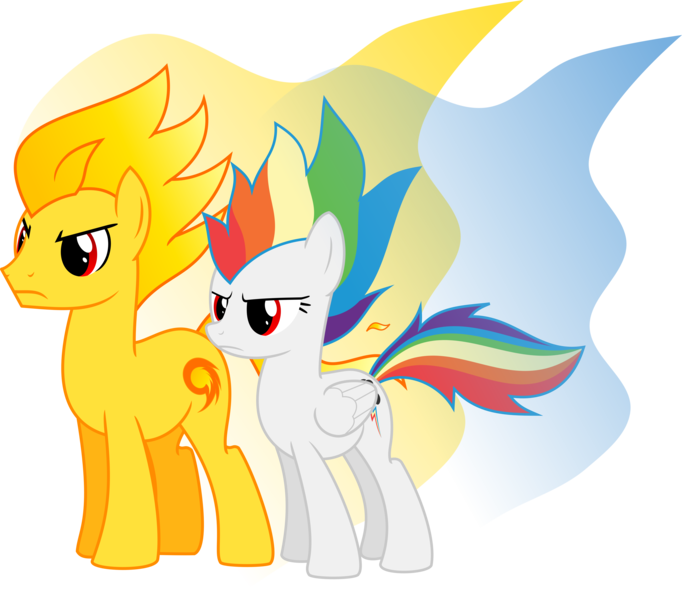 Size: 7831x6887 | Tagged: safe, artist:the-red-thunder, banned from derpibooru, deleted from derpibooru, derpibooru import, rainbow dash, ponified, pony, absurd resolution, image, png, simple background, sonic the hedgehog, sonic the hedgehog (series), super rainbow dash, super sonic, transparent background, vector