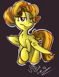 Size: 1705x2215 | Tagged: safe, artist:catlion3, banned from derpibooru, deleted from derpibooru, derpibooru import, spitfire, crystal pony, alternate hairstyle