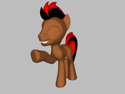 Size: 2000x1500 | Tagged: safe, banned from derpibooru, deleted from derpibooru, derpibooru import, oc, oc:spot light, 3d, brown, green eyes, male, pony creator 3d