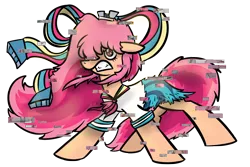 Size: 3000x2000 | Tagged: safe, artist:amarcato, banned from derpibooru, deleted from derpibooru, derpibooru import, ponified, pony, angry, giffany, gravity falls, solo, soos and the real girl, yandere