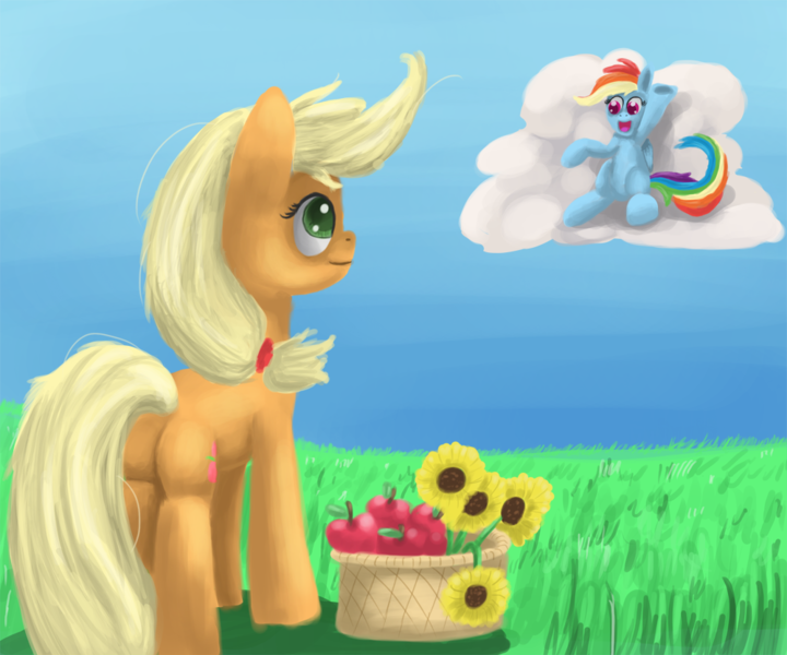 Size: 1000x833 | Tagged: safe, artist:raedrob, banned from derpibooru, deleted from derpibooru, derpibooru import, applejack, rainbow dash