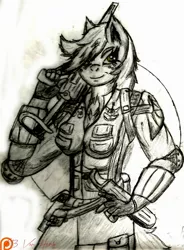 Size: 1920x2608 | Tagged: safe, artist:jbvonherb, banned from derpibooru, deleted from derpibooru, derpibooru import, applejack, anthro, captain america, captain equestria, crossover, gun, military, rough sketch, sketch, soldier, traditional art, united equestria, weapon