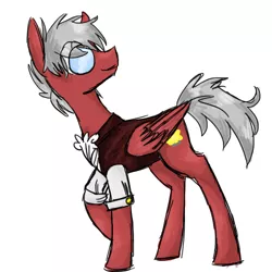 Size: 500x500 | Tagged: safe, artist:limitedcolour, banned from derpibooru, deleted from derpibooru, derpibooru import, oc, oc:major muffins, unofficial characters only, pegasus, pony, solo