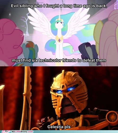 Size: 500x561 | Tagged: safe, banned from derpibooru, deleted from derpibooru, derpibooru import, princess celestia, bionicle, bitch please, coincidence, image, jpeg, lego, mata-nui