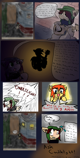 Size: 2447x4810 | Tagged: safe, artist:candel, banned from derpibooru, deleted from derpibooru, derpibooru import, oc, oc:candlelight, oc:marigold, ask, solo, tumblr