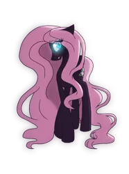 Size: 800x1077 | Tagged: safe, artist:ashleynicholsart, banned from derpibooru, deleted from derpibooru, derpibooru import, fluttershy, nightmare fluttershy, nightmarified, simple background, solo, transparent background, vector