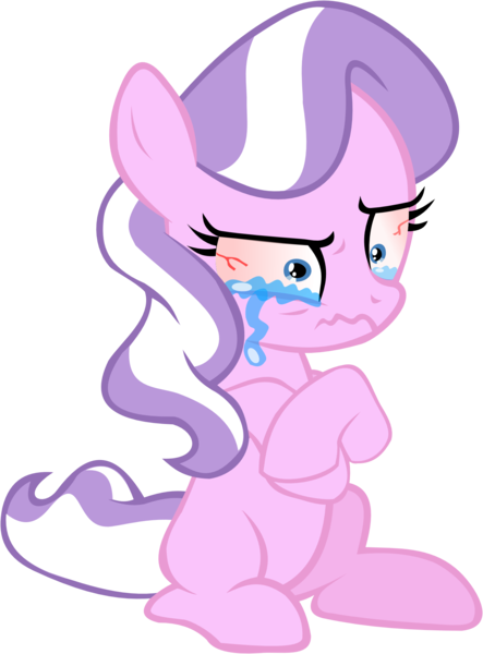 Size: 1470x1990 | Tagged: safe, artist:megarainbowdash2000, banned from derpibooru, deleted from derpibooru, derpibooru import, diamond tiara, blank flank, bloodshot eyes, crying, frown, mental breakdown, missing accessory, sad, simple background, sitting, solo, transparent background, vector, wavy mouth, wide eyes