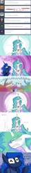 Size: 1280x7147 | Tagged: safe, artist:amarcato, banned from derpibooru, deleted from derpibooru, derpibooru import, princess celestia, princess luna, robot, ask technolestia, all glory to the hypnotoad, comic, hypnotoad, tumblr