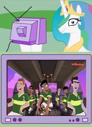 Size: 373x514 | Tagged: safe, banned from derpibooru, deleted from derpibooru, derpibooru import, screencap, princess celestia, human, exploitable meme, meme, meta, obligatory pony, phineas and ferb, snifferton nostrils, tv meme