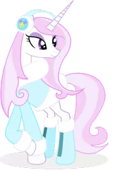 Size: 741x1078 | Tagged: safe, artist:bludraconoid, banned from derpibooru, deleted from derpibooru, derpibooru import, fleur-de-lis, boots, clothes, coat, earmuffs, shoes, smiling, solo