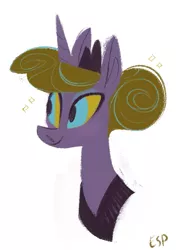 Size: 601x853 | Tagged: safe, artist:spacekitsch, banned from derpibooru, deleted from derpibooru, derpibooru import, princess luna, alternate hairstyle, solo