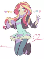 Size: 700x929 | Tagged: safe, artist:rinn11201, banned from derpibooru, deleted from derpibooru, derpibooru import, sunset shimmer, equestria girls, my past is not today, rainbow rocks, solo