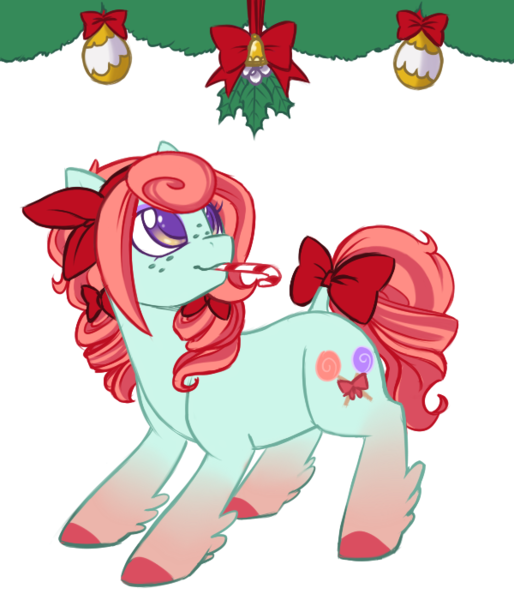 Size: 600x700 | Tagged: safe, artist:floofurr, banned from derpibooru, deleted from derpibooru, derpibooru import, oc, oc:tootsi pop, unofficial characters only, candy, candy cane, food, solo