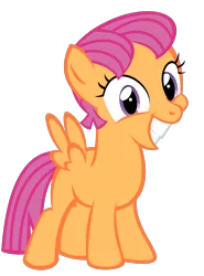 Size: 2900x3926 | Tagged: safe, artist:kuren247, banned from derpibooru, deleted from derpibooru, derpibooru import, scootaloo, the cutie map, alternate hairstyle, equalized, solo, vector